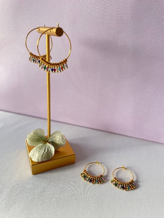 ØRERING SIGNE MULTICOLOUR billede 2
