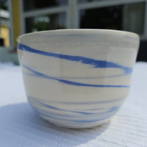 Blå Swirley koppen – produktbillede