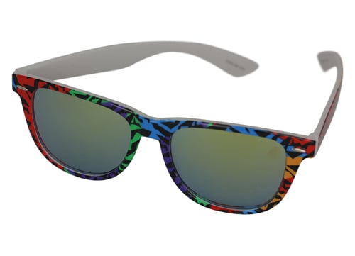 Wayfarer zonnebril met spiegelglas (1)