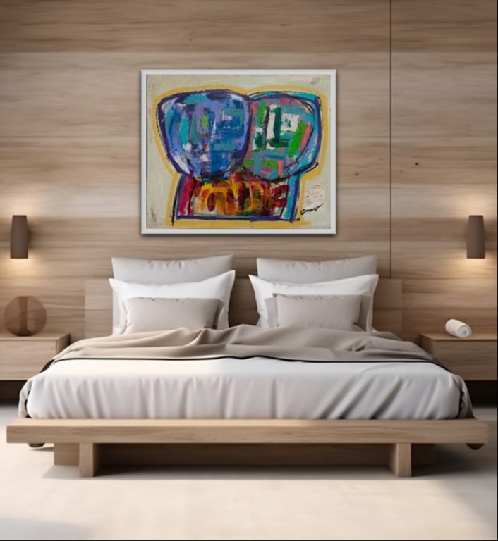#1123 Maleri 100X120cm billede 3