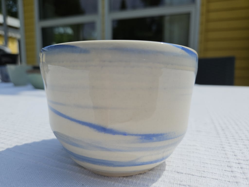 Blå Swirley koppen billede 2