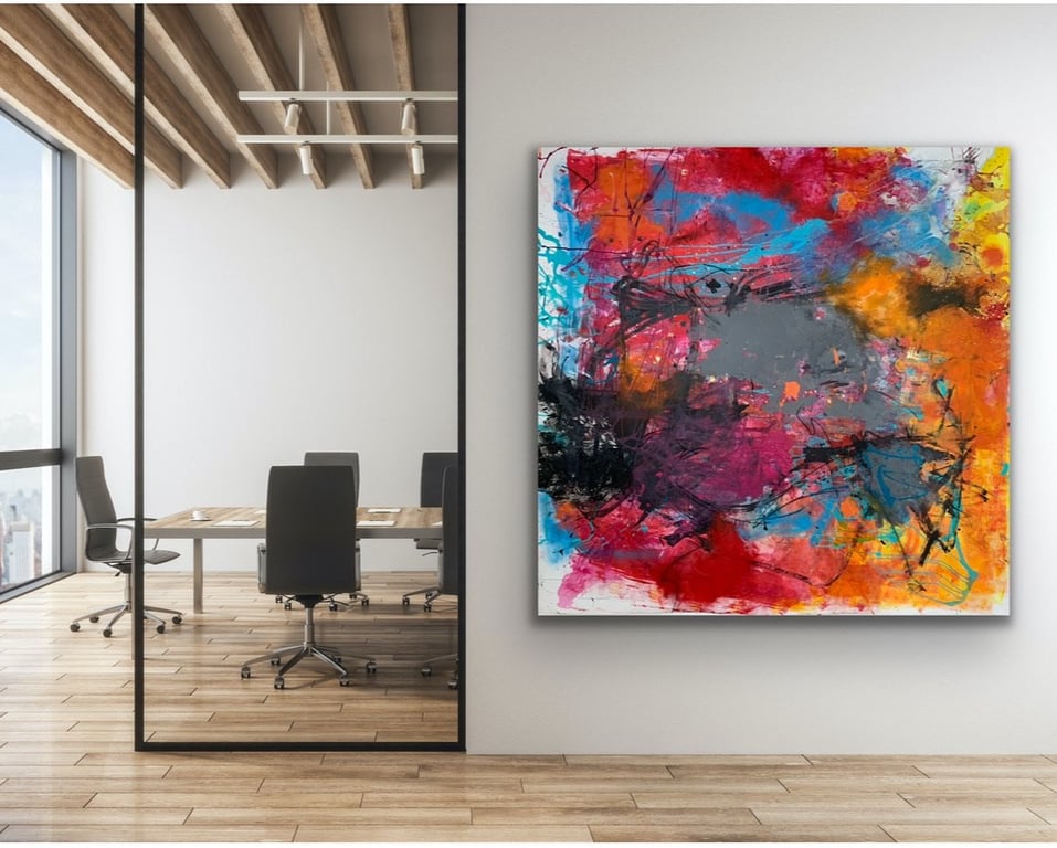 MALERI Eventyret med de små hundepoter  i maleriet billede 4