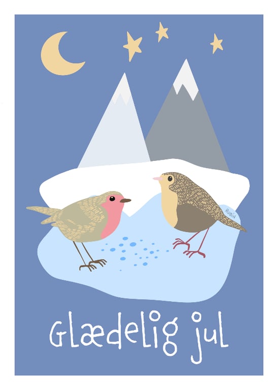 "Fugle ved bjergsø"