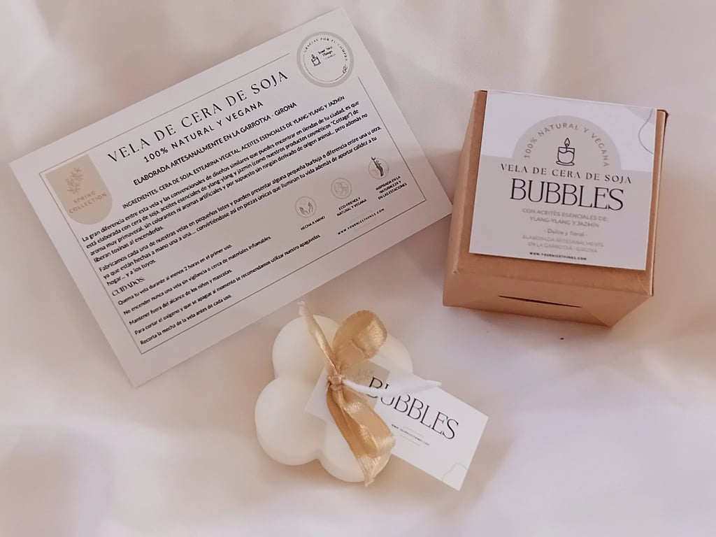 Soja stearinlys "Bubbles" lille billede 4