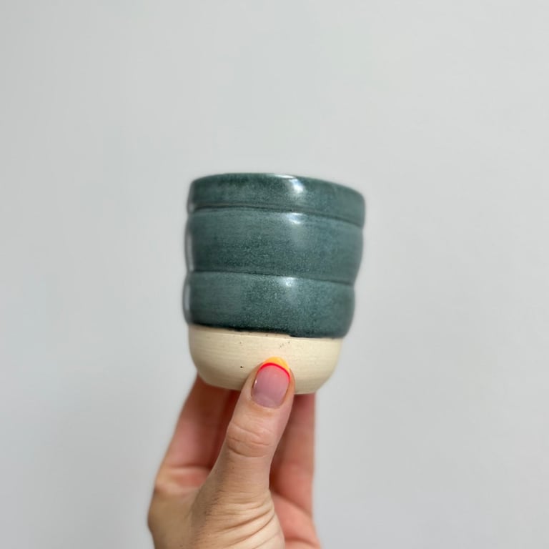 Grå bølget kop billede 5