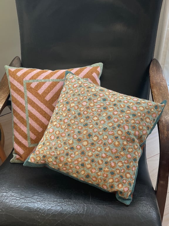 Crazy Leo Grøn pude 2027-3 Str. 39 x 39 cm. (3)