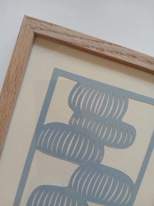 A5 papercut, indrammet 