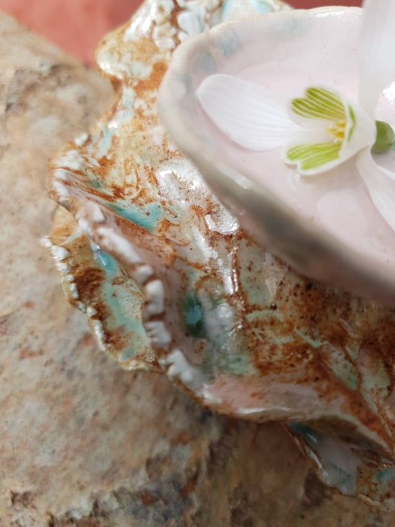 Lille håndformet skulpturel holder  billede 5