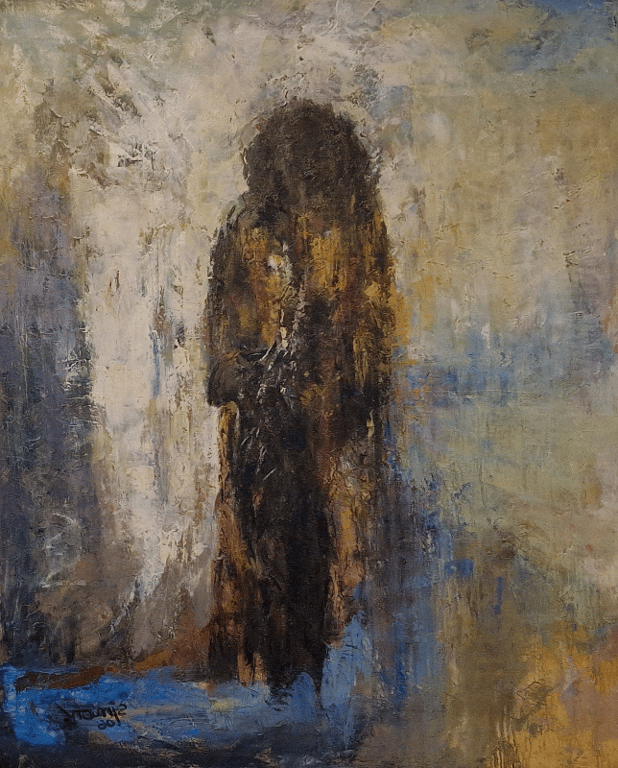 # 1202 100 x 150 cm  SOLD billede 2