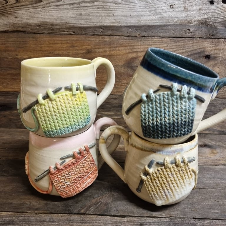 Strikkekop lyserød billede 4