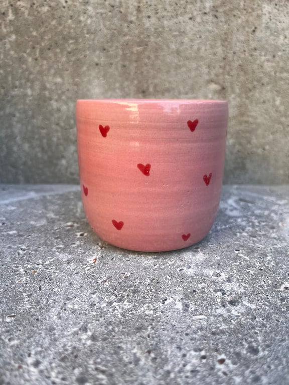 Hjerte kop. 270 ml. H: 7,5 cm billede 2