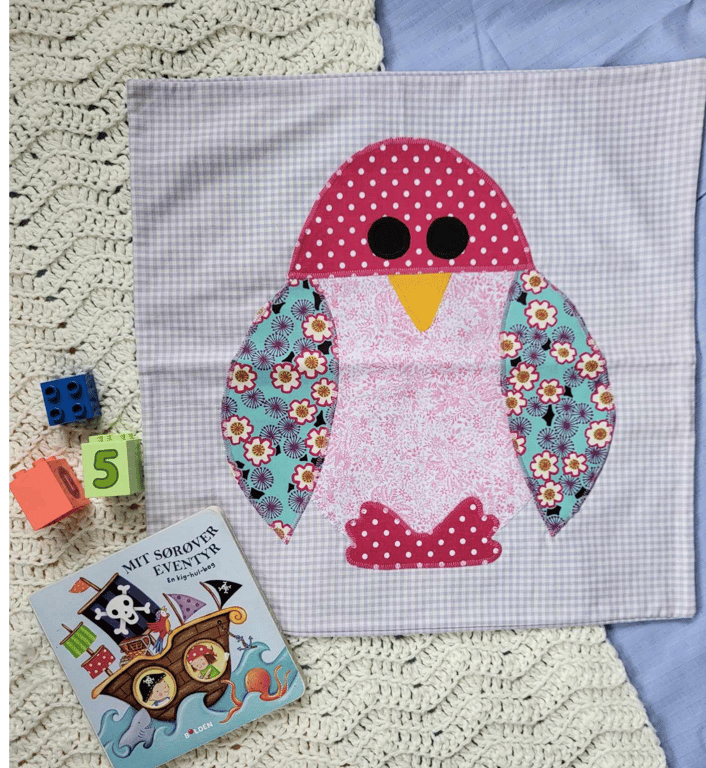 Pingvin pudebetræk - unikt kunsthåndværk billede 3