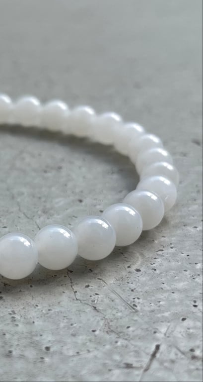 Hvid Jade Nefrit - Kvalitet AAA billede 3