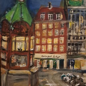 Nørreport, 30x40 på malerplade – produktbillede