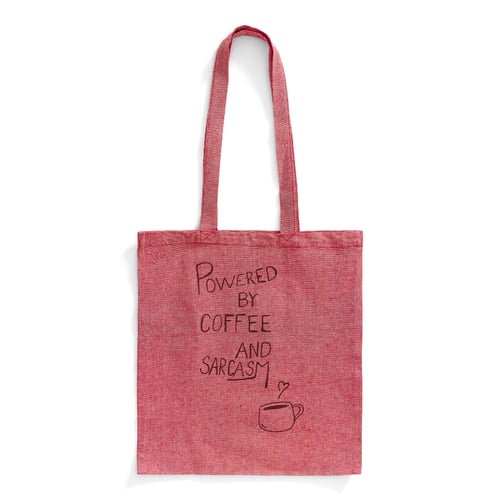 Mulepose: powered by coffee and sarcasm Mørkerød 