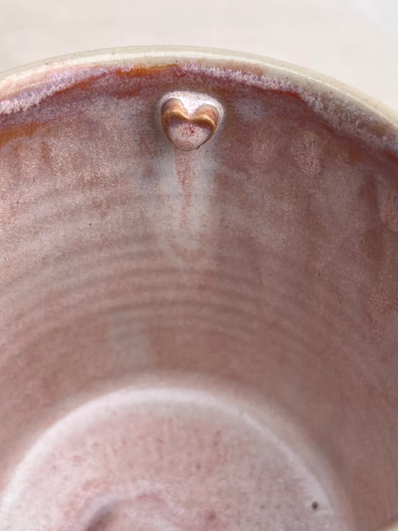 Hjerte krus. 320 ml. H: 8,5 cm billede 3