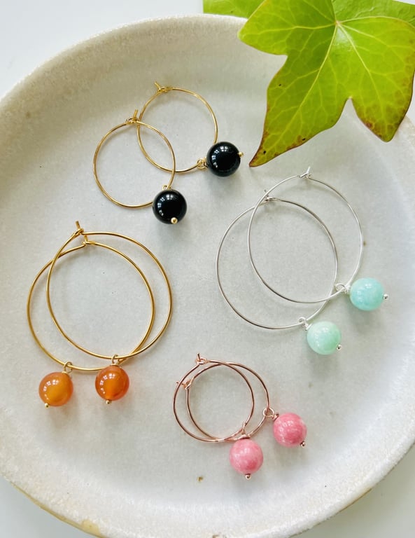 Creoler øreringe- vælg selv din krystal