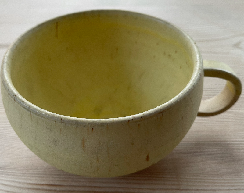 Stor the &amp; Suppekop mat gul Ø 11.5 cm, h = 7 cm