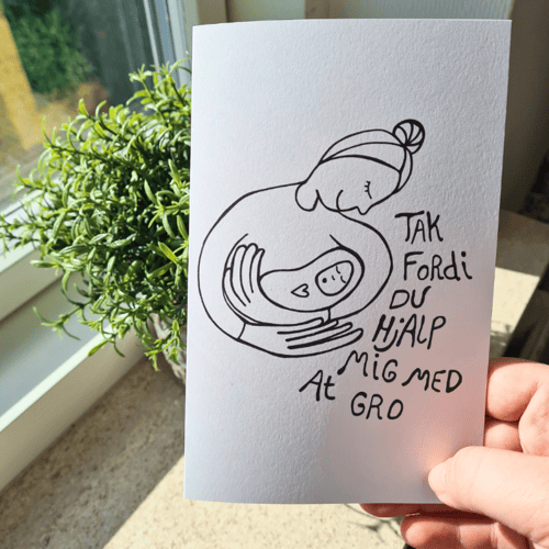 Kort: tak fordi du hjalp mig med at gro (2)