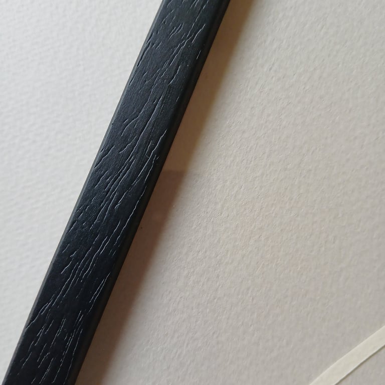 30x30cm papercut, perlegrå, indrammet (3)