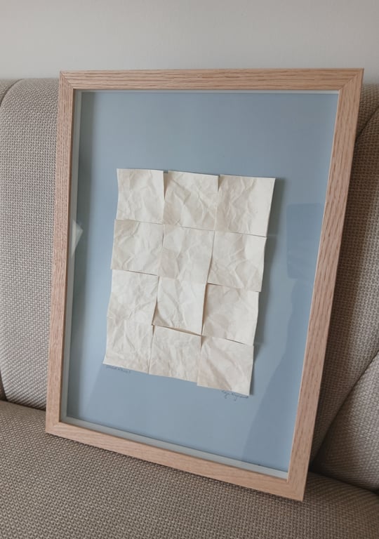 A3, structure tiles no.1, indrammet  billede 3