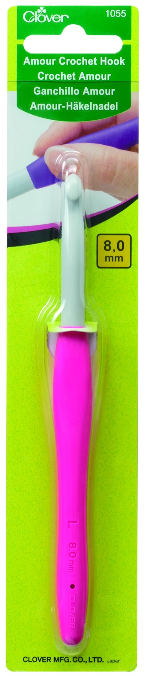 Tilbehør: Hæklenåle fra Clover - alle str. 0,6 mm - 15 mm (10)