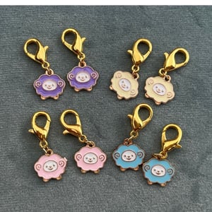 Søde maskemarkører med får - 8 stk. – produktbillede