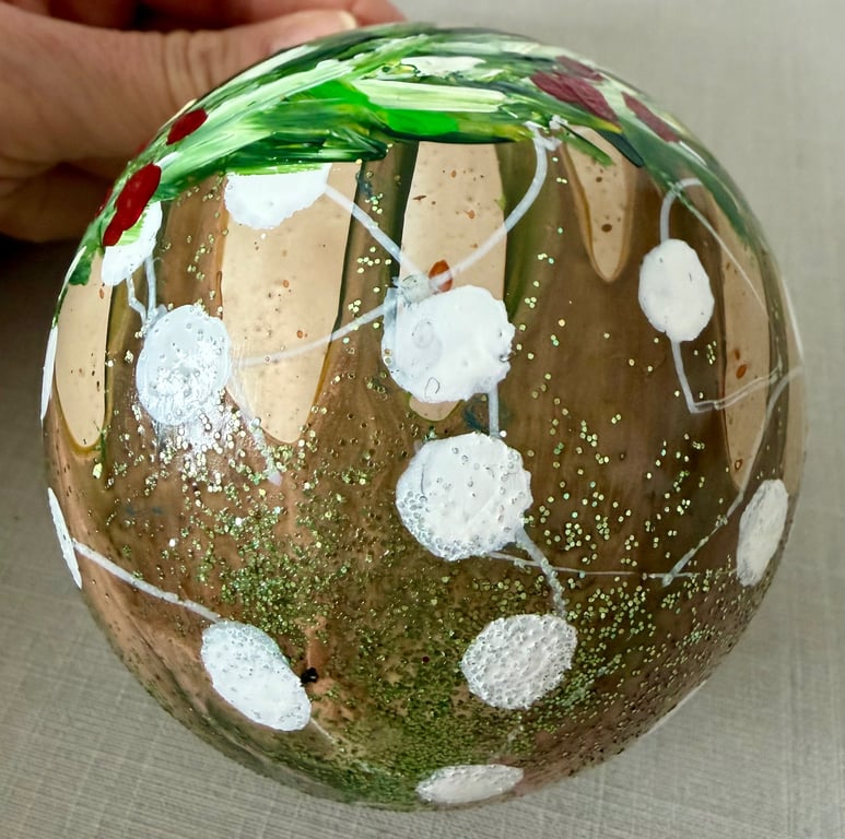 Kunst julekugle 26 billede 3