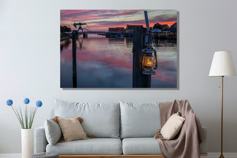 Aftenstemning i kanalen på Enø en smuk sommeraften billede 2