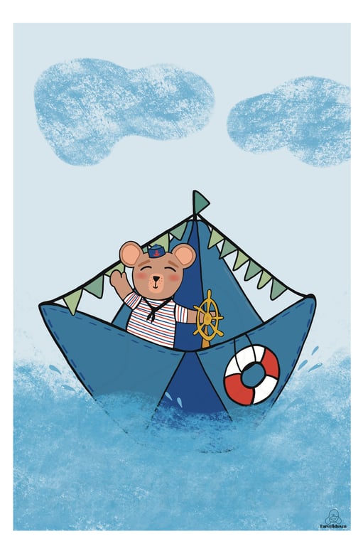 Plakat: På havet