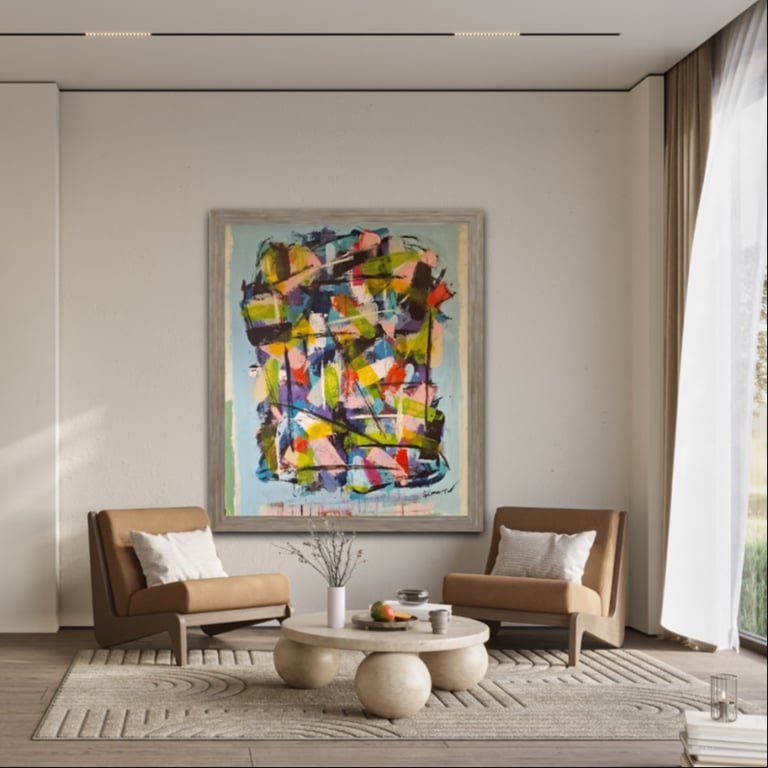 #1161 Maleri 100x120cm SOLD billede 4