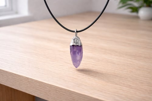 Rå Ametyst vedhæng