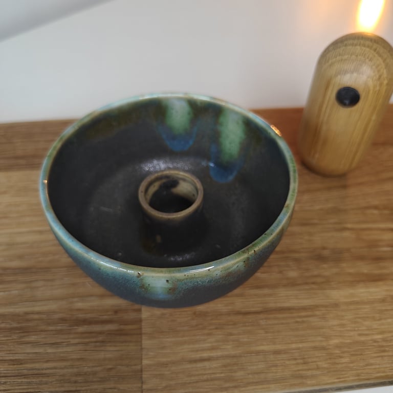 Grøn lysestage  billede 2