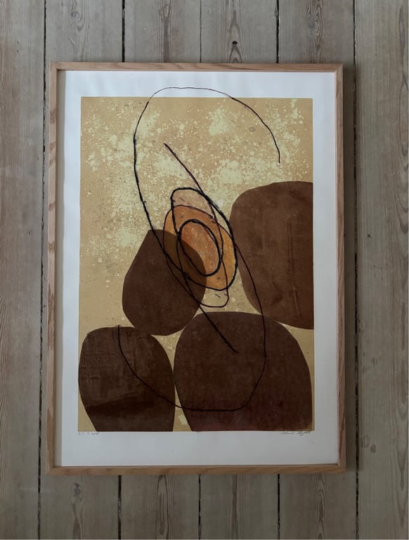 Sand og sten ved strand  billede 2