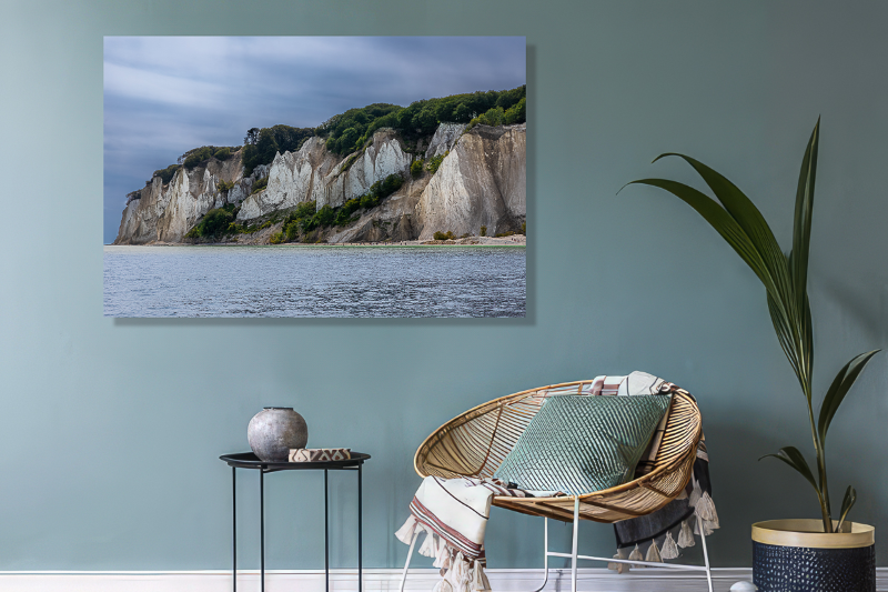 Den sydlige del af Møns klint en smuk stille sommerdag billede 2