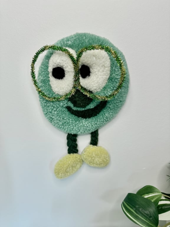 Tuftet vægophæng i uld – Håndlavet til børneværelset  billede 4