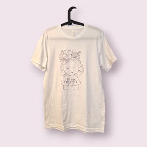 T-shirt: du burde ikke en skid Hvid Large  – produktbillede