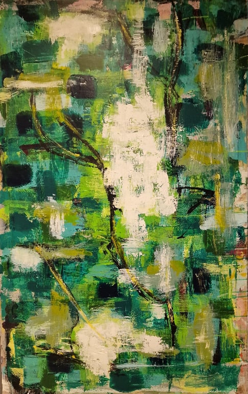 #1153 Kunstværk 90X140 cm - SOLD