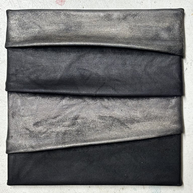 ARTDECO 40x40 - læder på lærred   30 x 30 cm