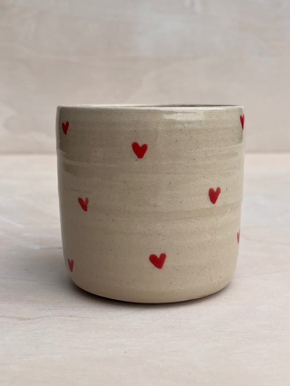 Hjerte krus. 310 ml. H: 8 cm billede 2