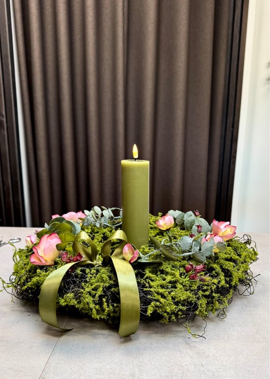 Kunstig krans inkl. pynt billede 5