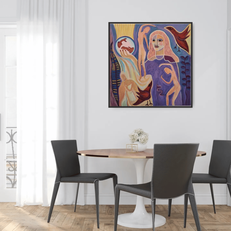 Body language 80x80 cm billede 2