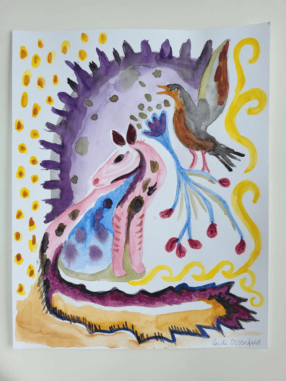 Akvarel - Magic woods