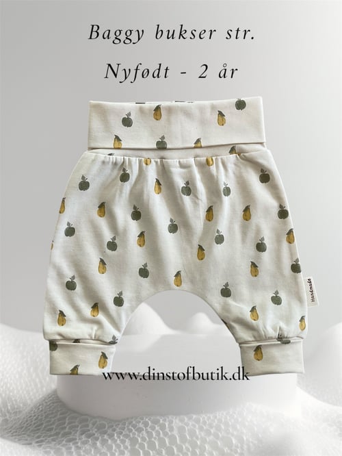 Baggy Bukser str. i dette mønster:  Nyfødt-2 år 
