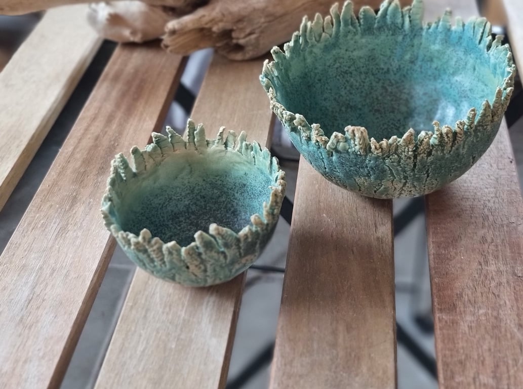 Lille kuglevase/skål, diameter 9 cm billede 2