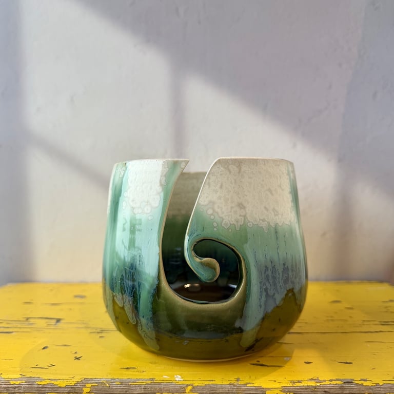 Garnskål mørkegrøn