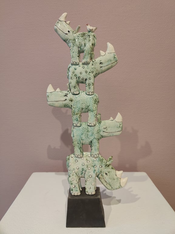 Næsehorns skulptur - artister 