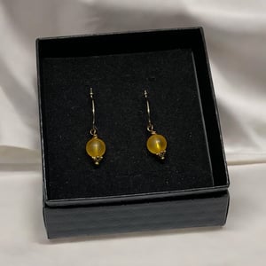 Gule Øreringe – produktbillede