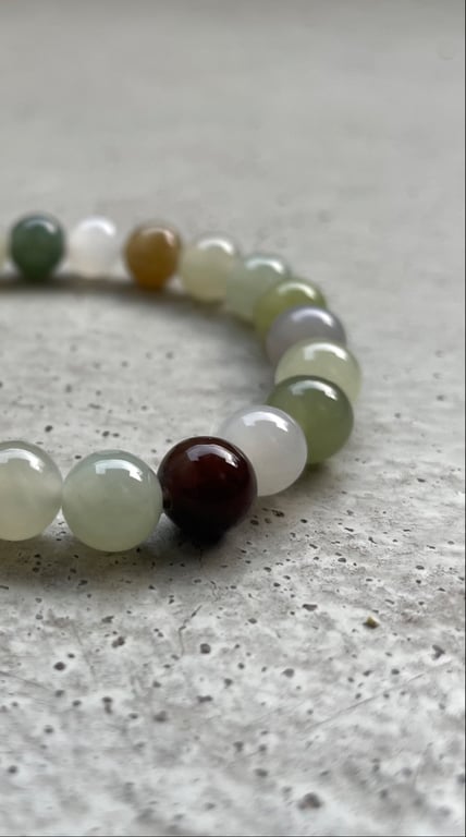 Multi Grøn Jade Nefrit - Kvalitet AA billede 4