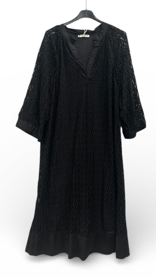 Simone long dress. Black blonde. Onesize 36-46. (2)